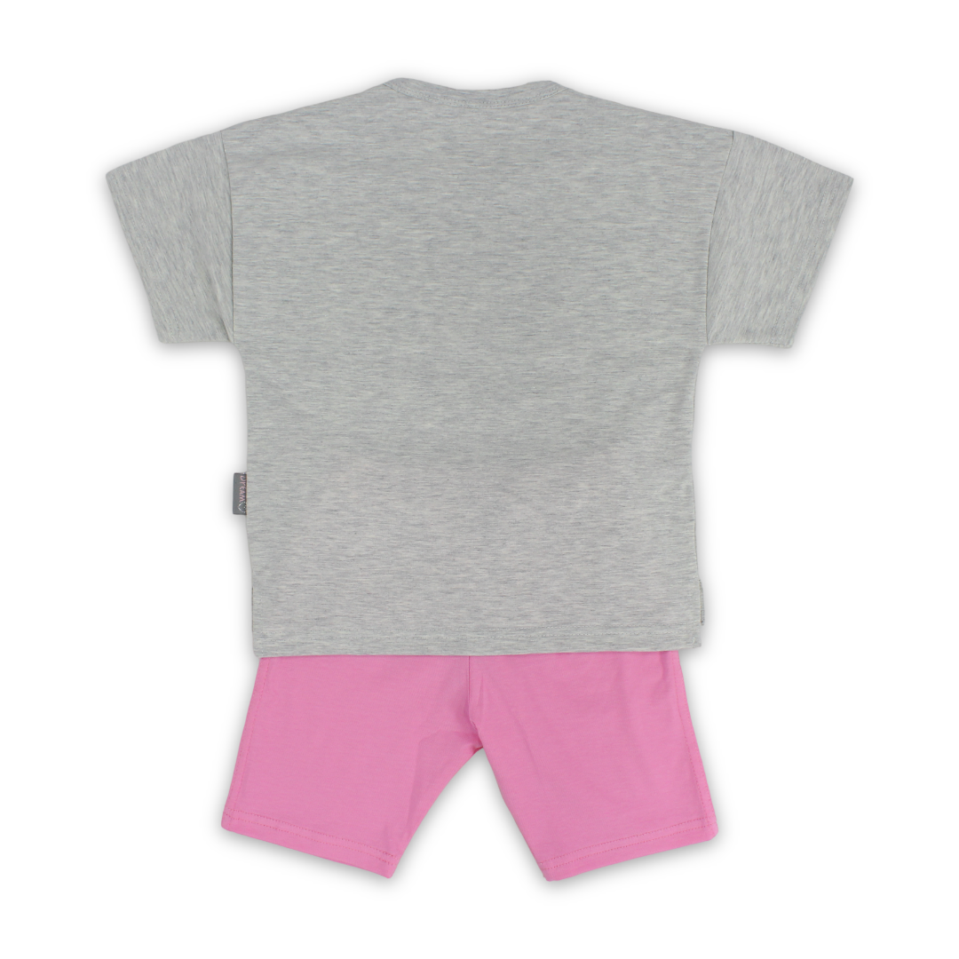 Girls Cotton Pajama –  "Smile be Happy" Print