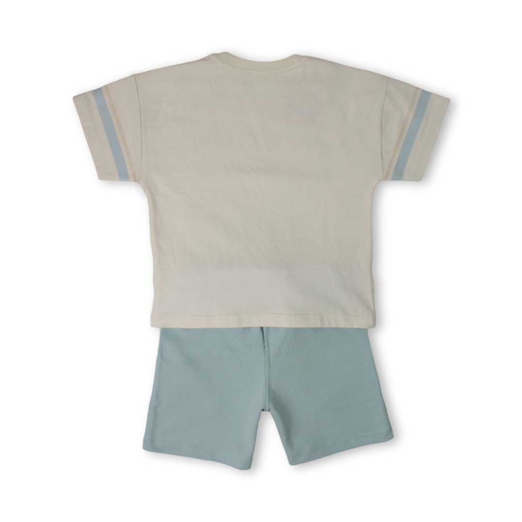 Boys Girls Cotton Pajama – "Seaside Lovers & Beach Club" Print