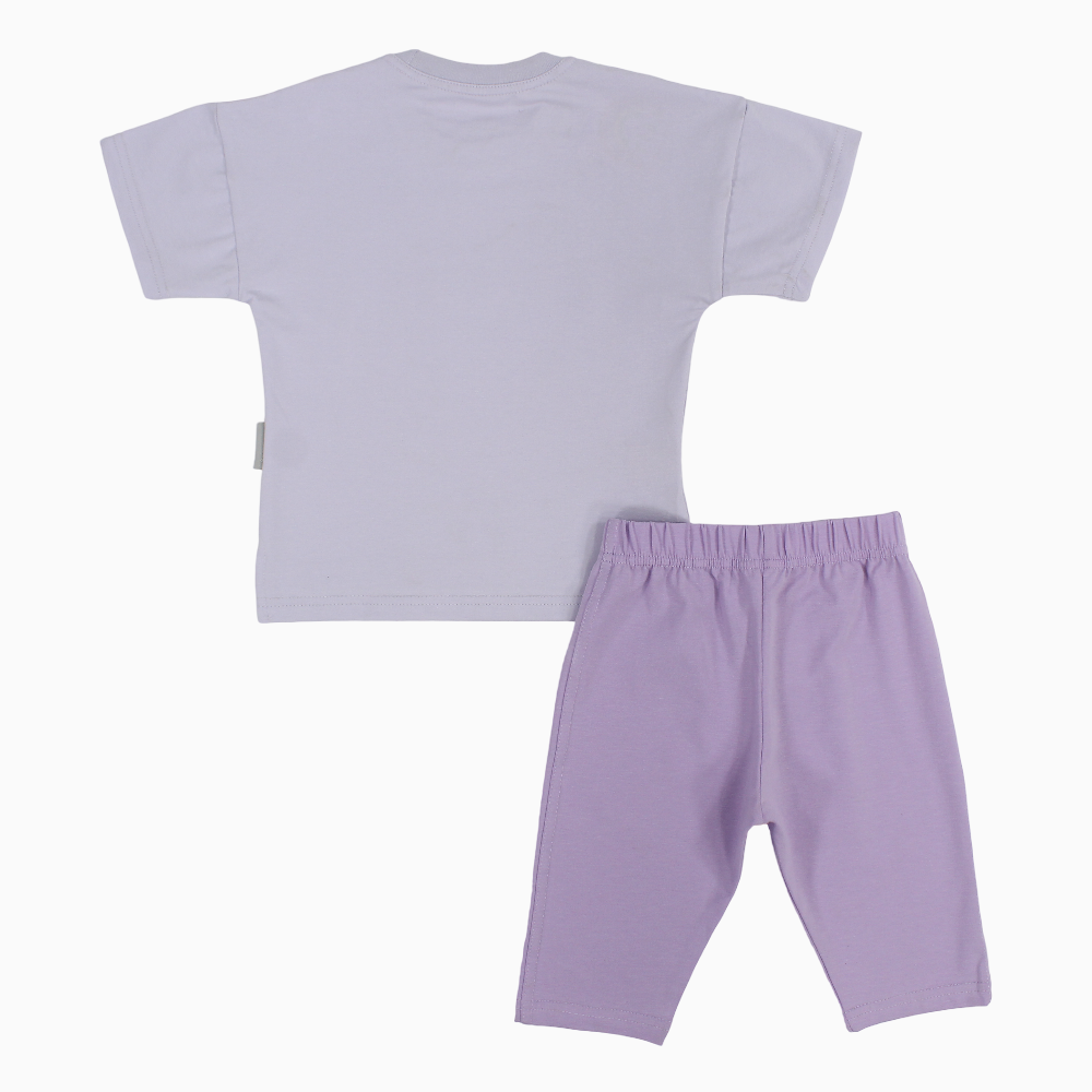 Girls Cotton Pajama Set – Unicorn Print
