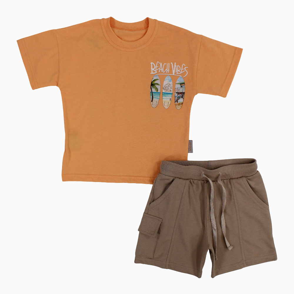 Boys Cotton Pajama Set – Beach Vibes Design
