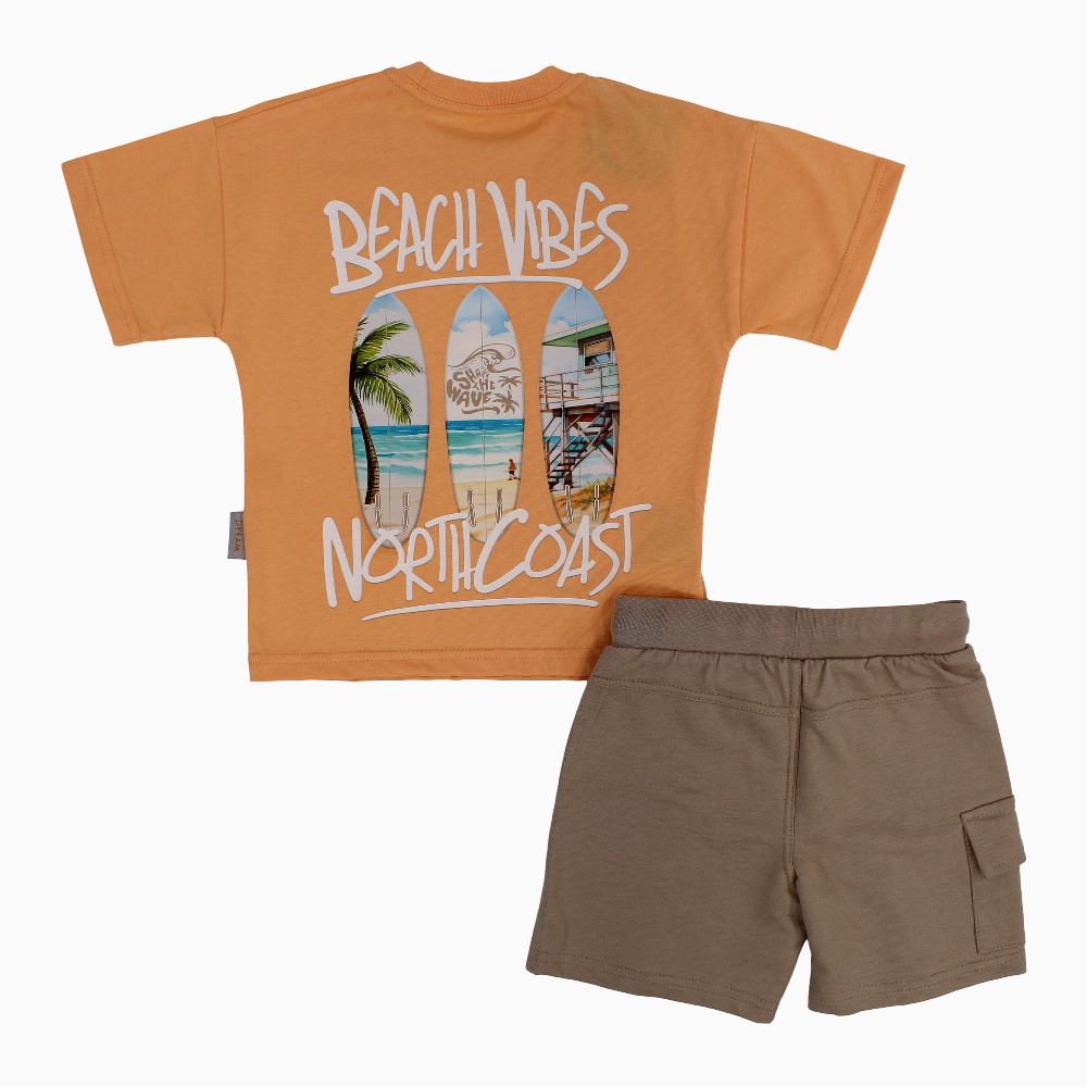 Boys Cotton Pajama Set – Beach Vibes Design