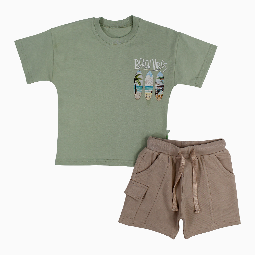 Boys Cotton Pajama Set – Beach Vibes Design