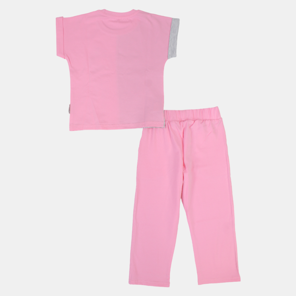 Girls Barbie Short-Sleeved Pajama Set – Cotton