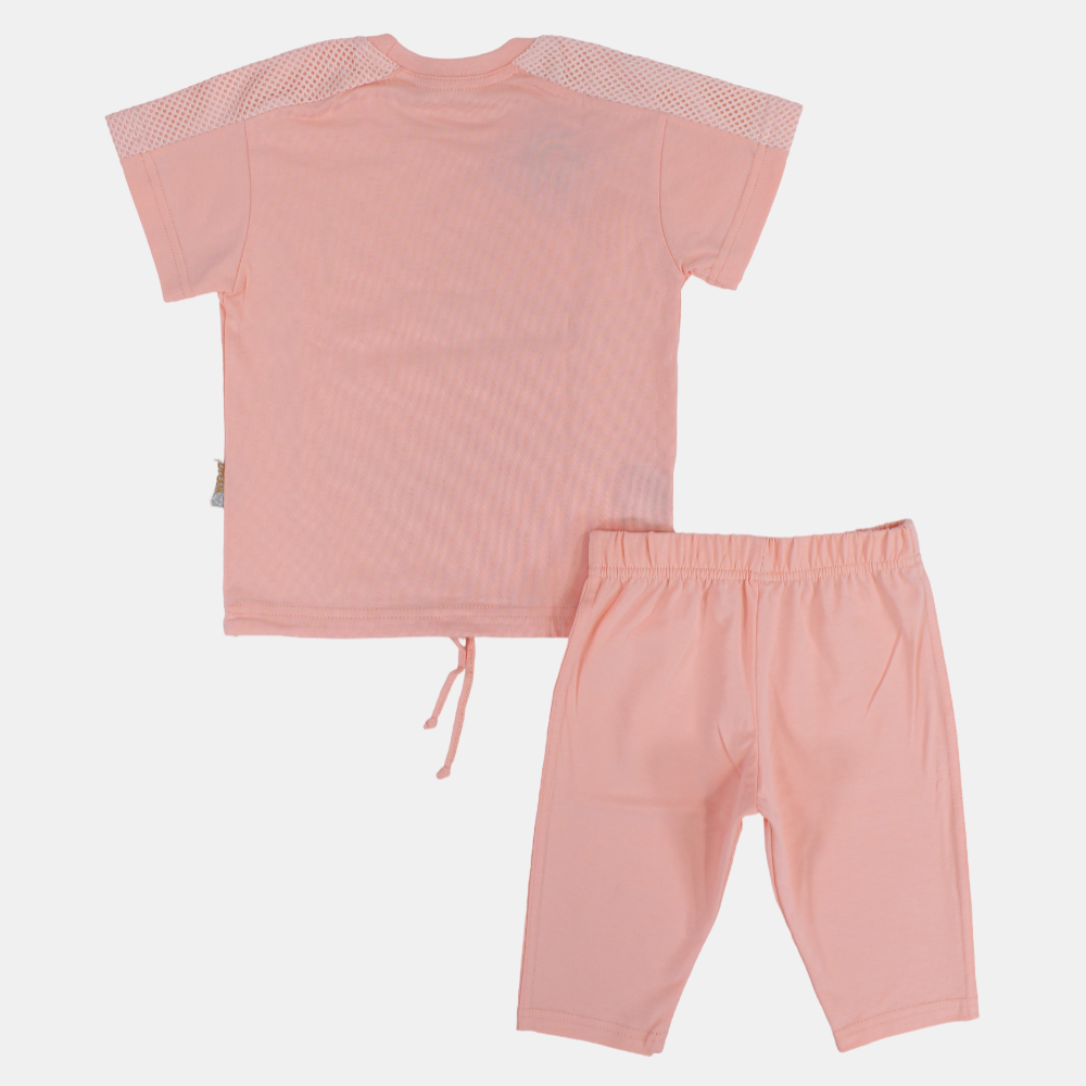 Girls Cotton Pajama Set – Bubbles Design