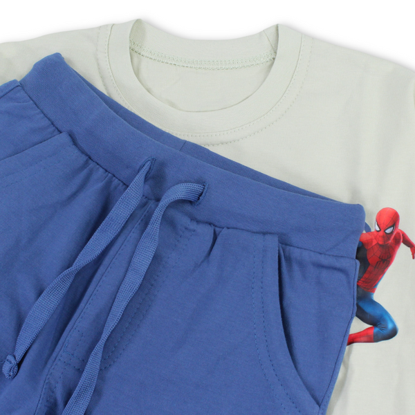 Boys Cotton Long-Sleeved Pajama – Spider-Man Print