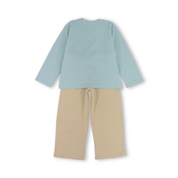 Boys Cotton Long-Sleeved Pajama – "Crashed" Print