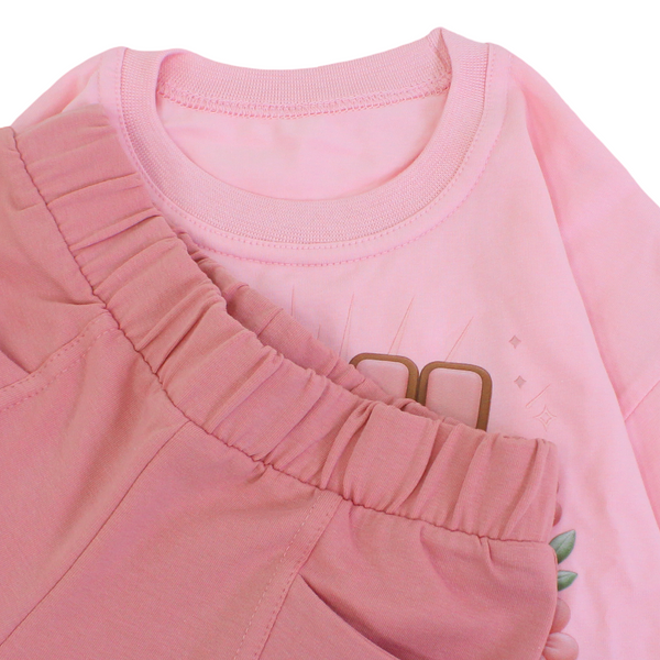 Girls Cotton Long-Sleeved Pajama – "You Can Do It" Print