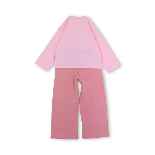 Girls Cotton Long-Sleeved Pajama – "You Can Do It" Print