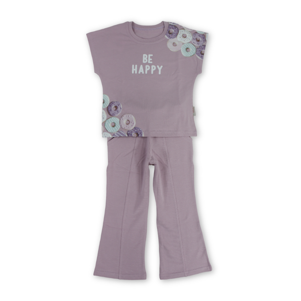 Baby Girls Cotton Pajama – "Be Happy" Print - Clothing - Dream
