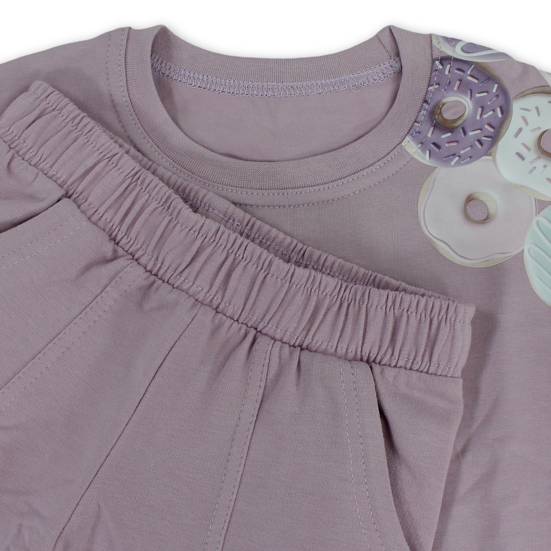 Baby Girls Cotton Pajama – "Be Happy" Print