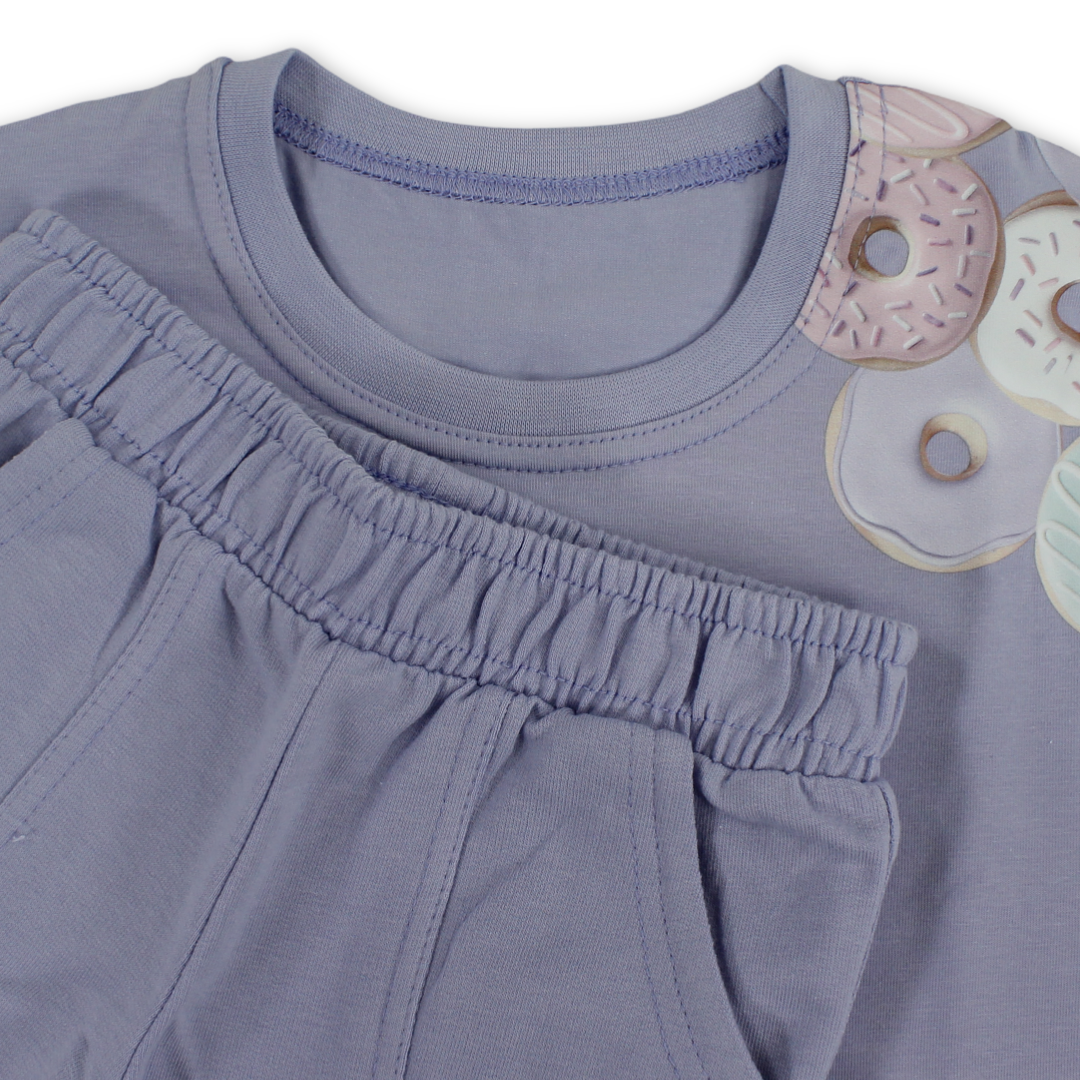 Baby Girls Cotton Pajama – "Be Happy" Print