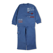 Boys Cotton Pajama Set – Baby Blue with “Do it Your Way“ Print