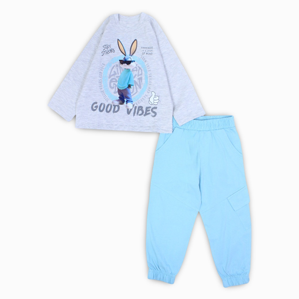 Boys Cotton Pajama Set - Bugs Bunny Print