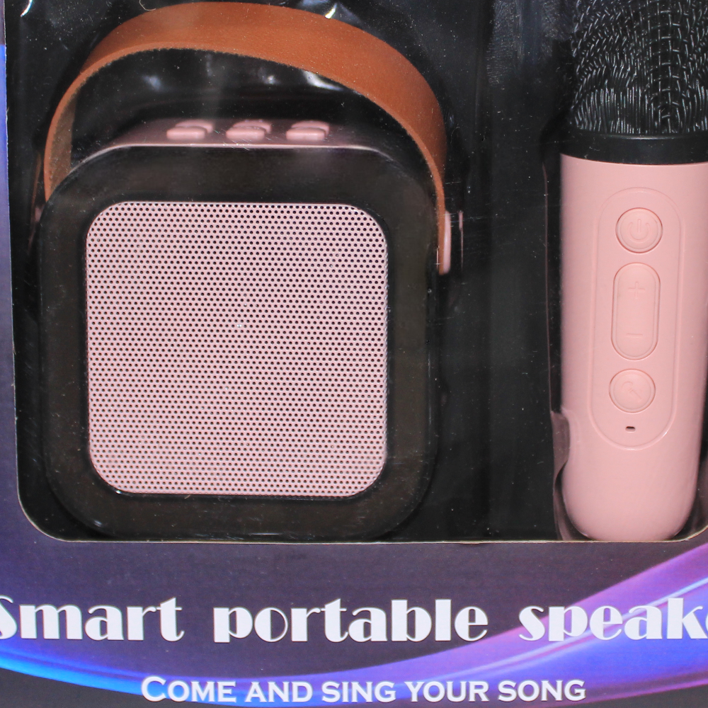 Smart Portable Speaker with Mic - Pink