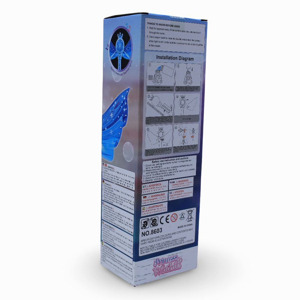 Bubble Wand - Magic Wand Bubble Machine (Blue)