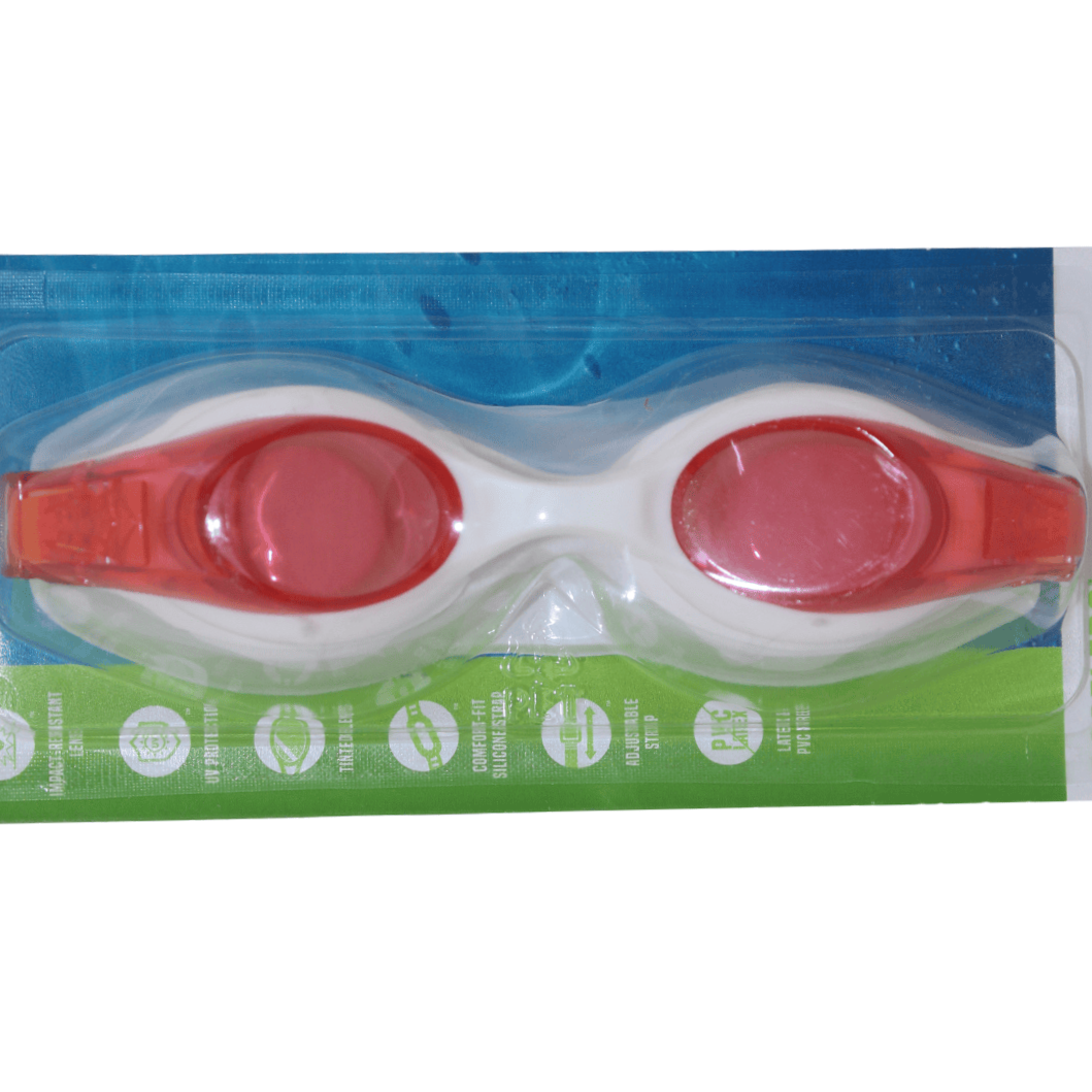 Bestway Accelera Children's Swimming Goggles Child 3+ – Red