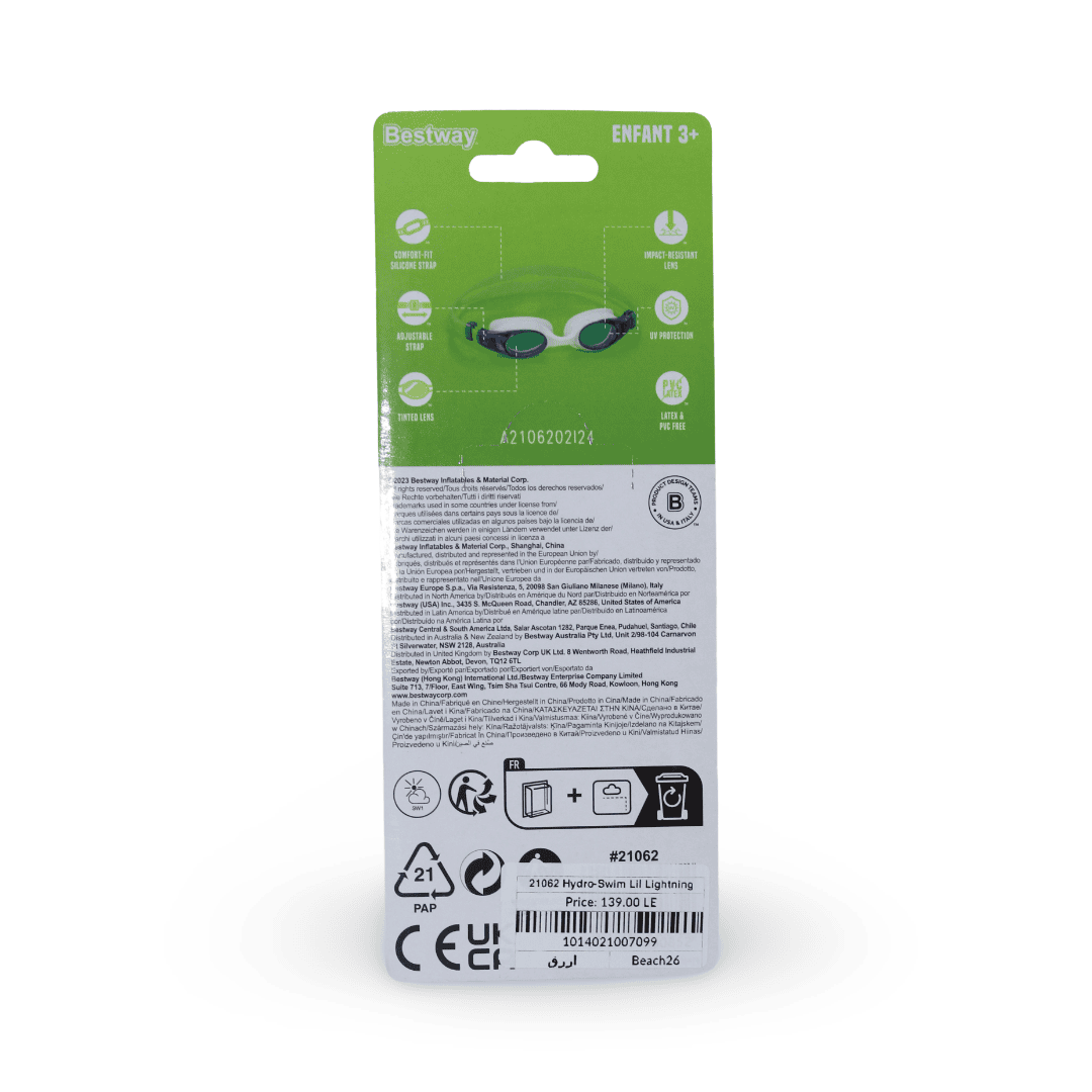 Bestway Accelera Children's Swimming Goggles Child 3+ – Blue