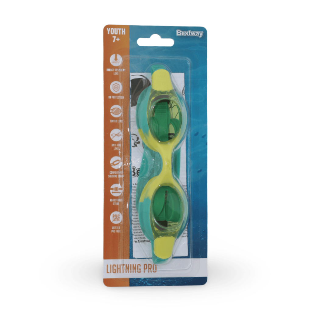 Bestway Lightning Pro Swimming Goggles Youth 7+ – Yellow