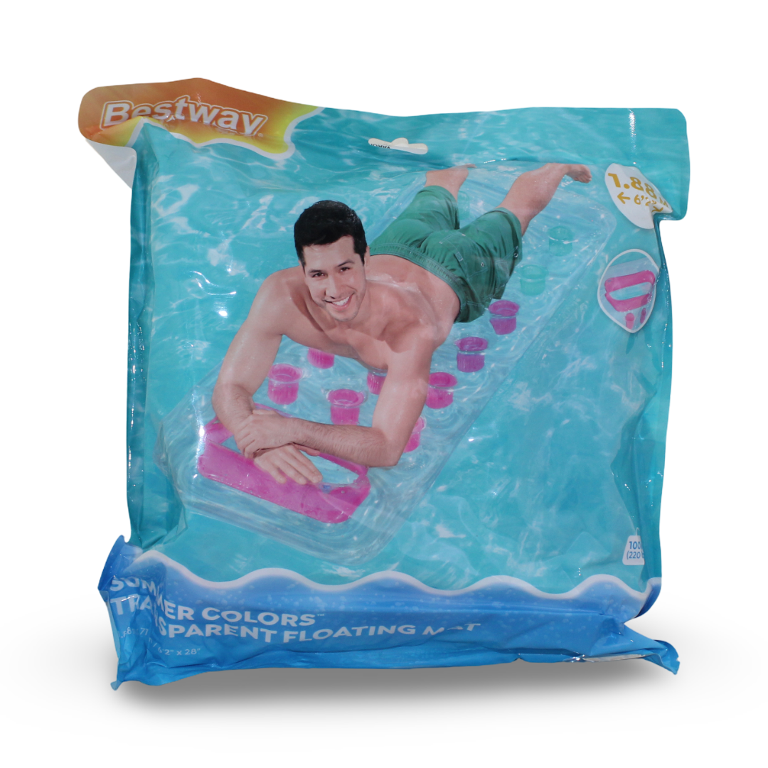 Bestway Summer Colors Transparent Floating Pool Mat – Transparent