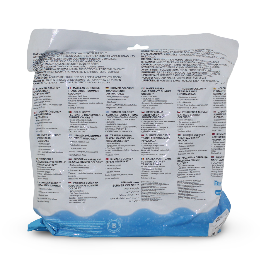 Bestway Summer Colors Transparent Floating Pool Mat – Transparent