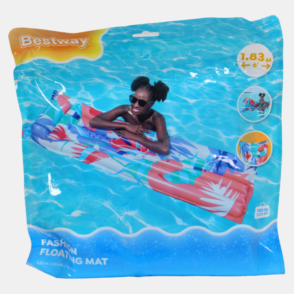 Bestway 6' x 27"/ 1.83m x 69cm Fashion Floating Mat
