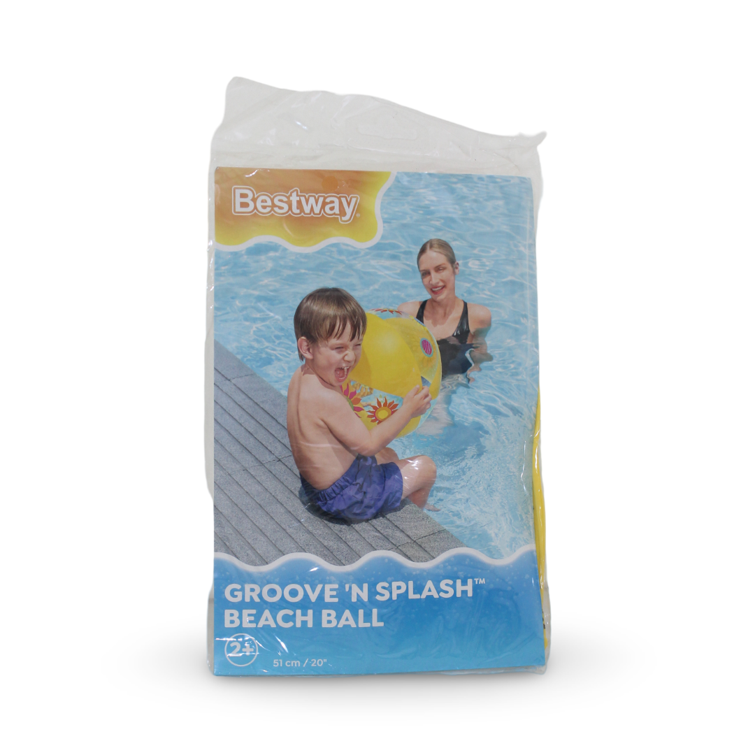 Bestway Groove 'N Splash Inflatable Beach Ball 51 Cm – Yellow