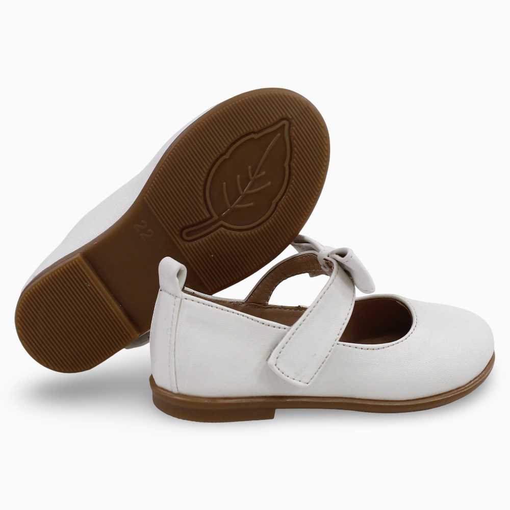 Baby Girls Leather Ballerina - Shiny Finish