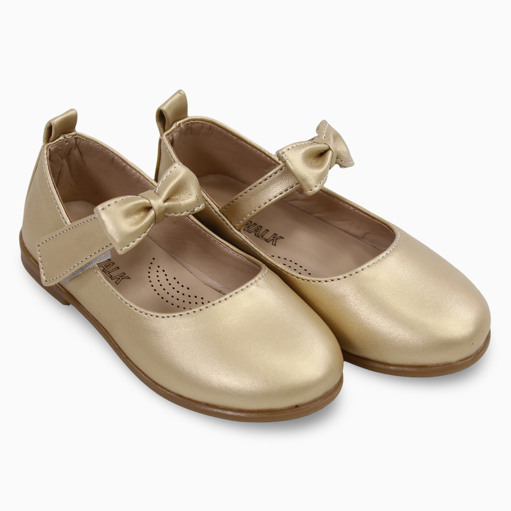 Baby Girls Leather Ballerina - Shiny Finish