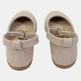 Girls Beige Leather Shoes