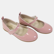 Girls Leather Shoes – Shiny Pink