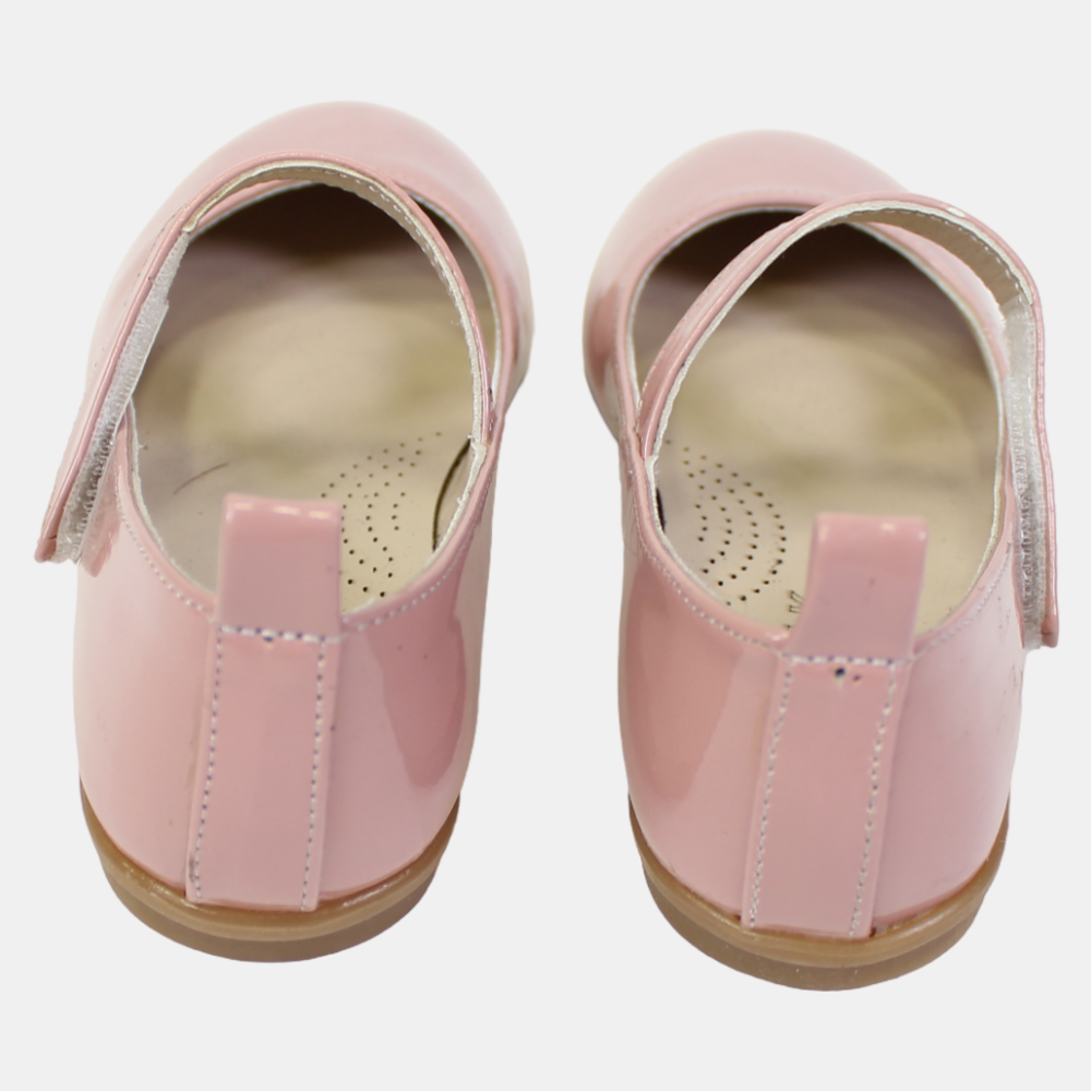 Girls Leather Shoes – Shiny Pink