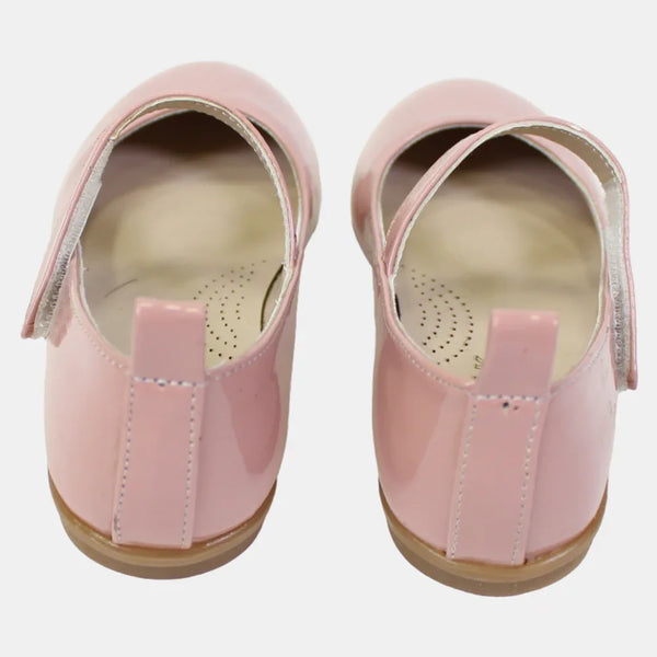 Girls Leather Shoes – Shiny Pink
