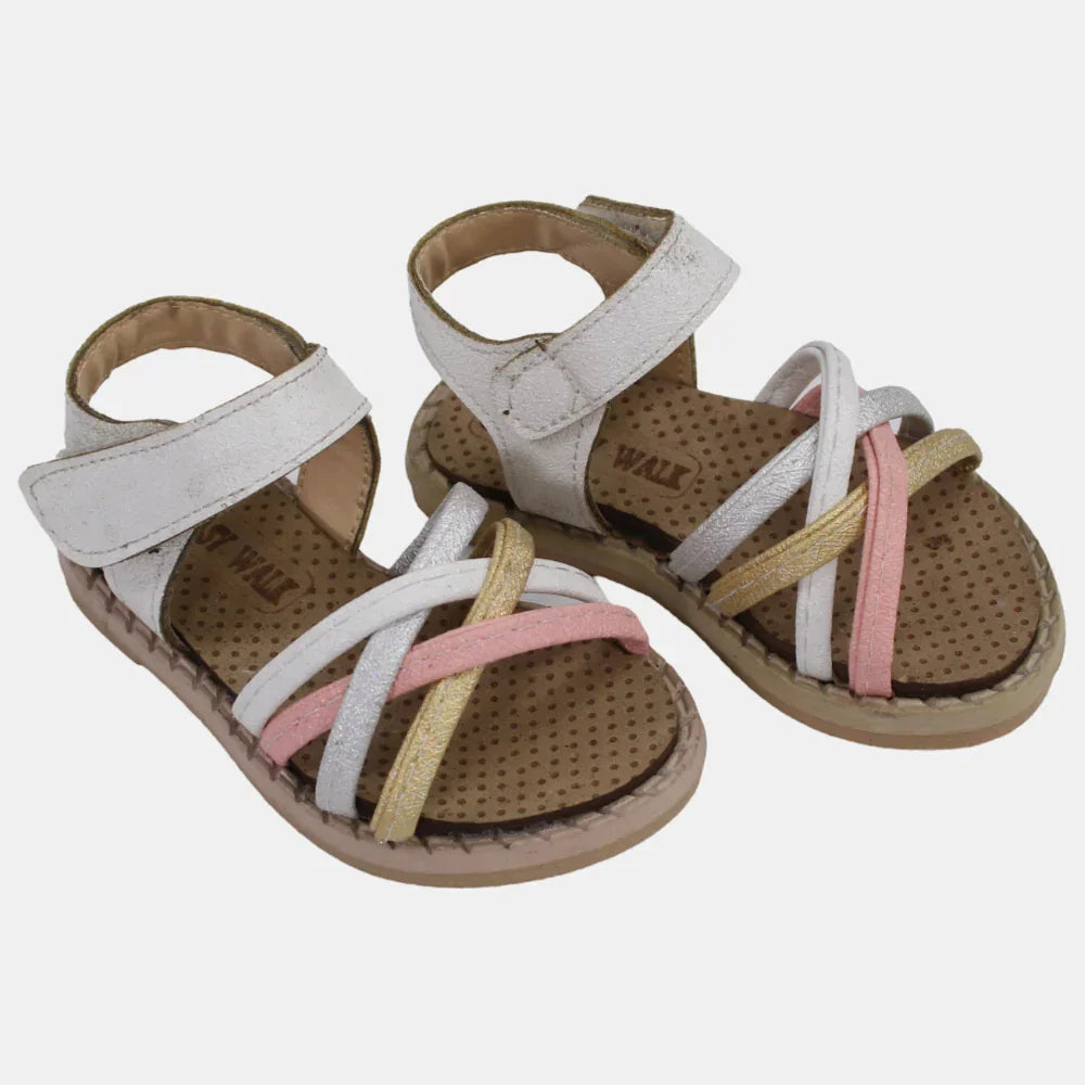 Baby Girls Leather Sandals - Clothing - Easy