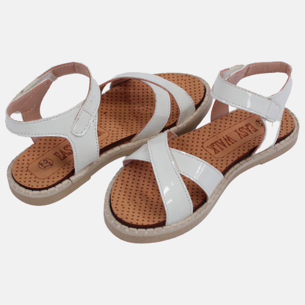 Girls Leather Sandals – Soft Colors