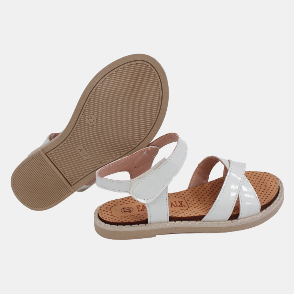 Girls Leather Sandals – Soft Colors
