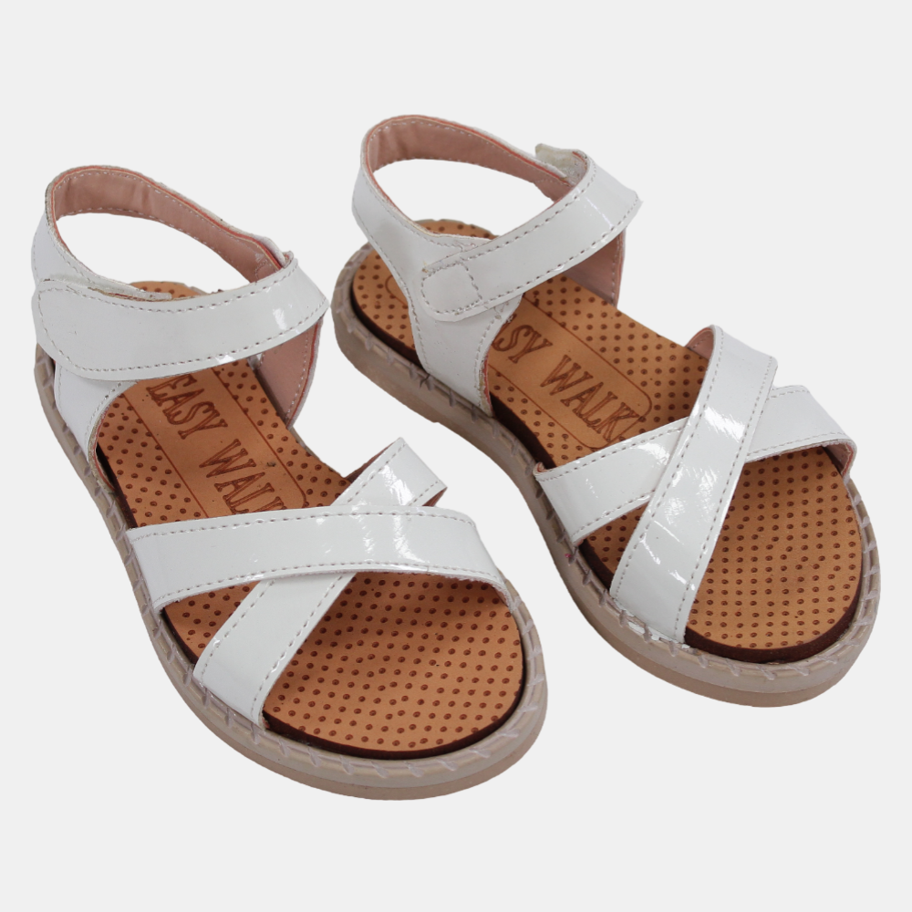 Baby Girls Leather Sandals – Soft Colors