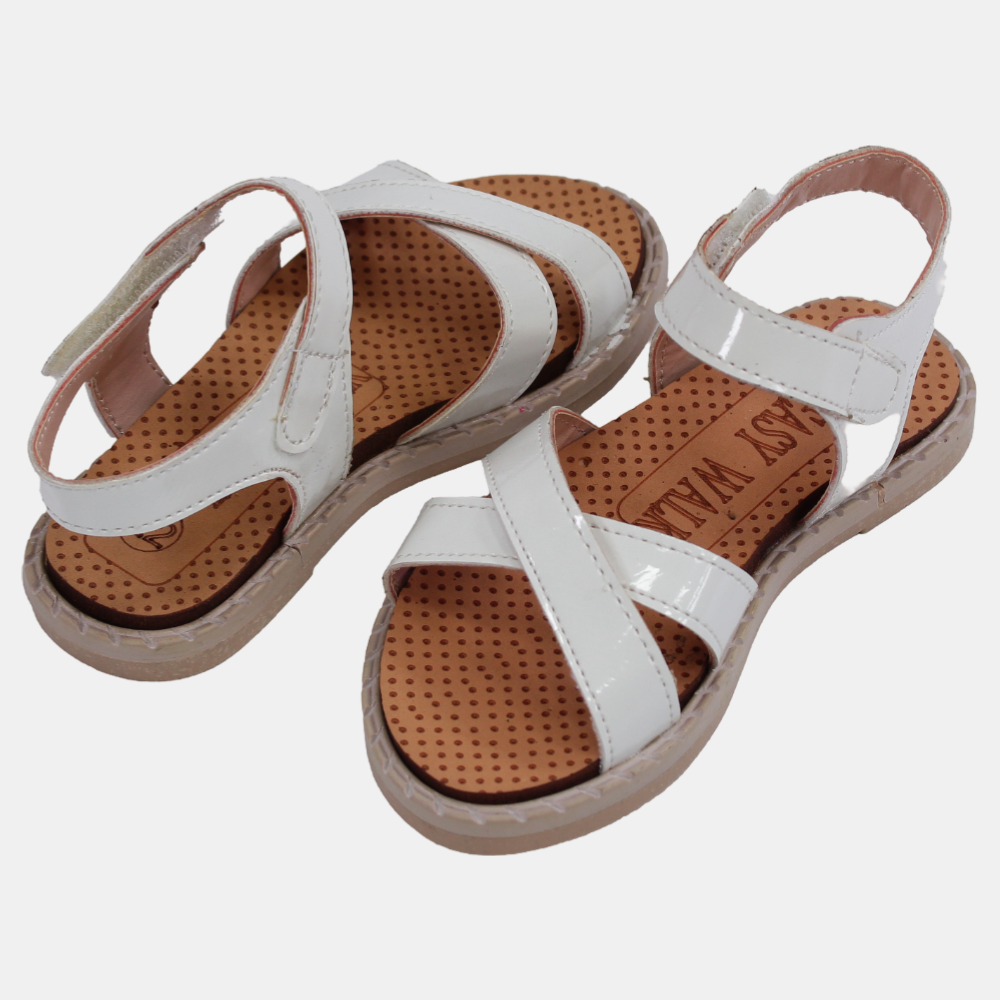 Baby Girls Leather Sandals – Soft Colors