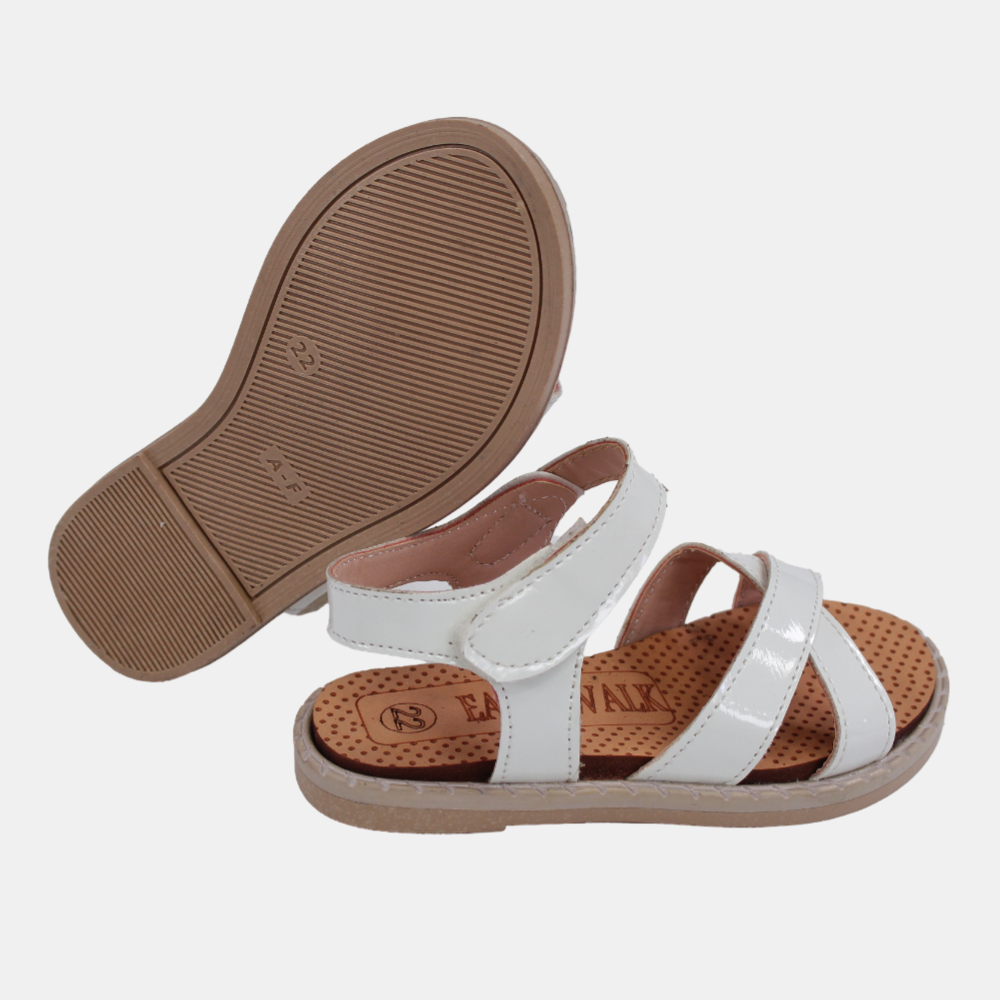 Baby Girls Leather Sandals – Soft Colors