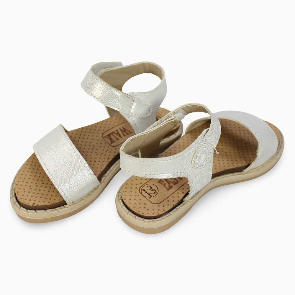 Baby Girls Leather Sandals - Shiny