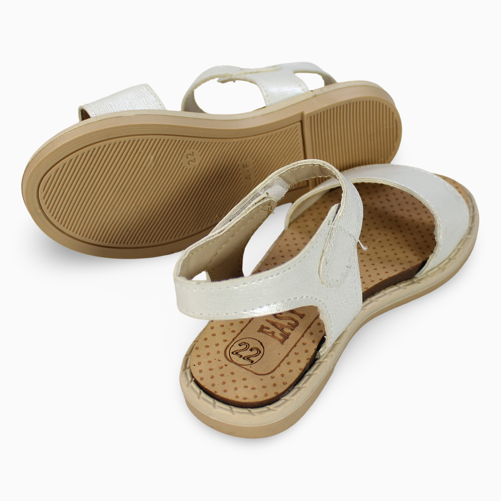 Baby Girls Leather Sandals - Shiny