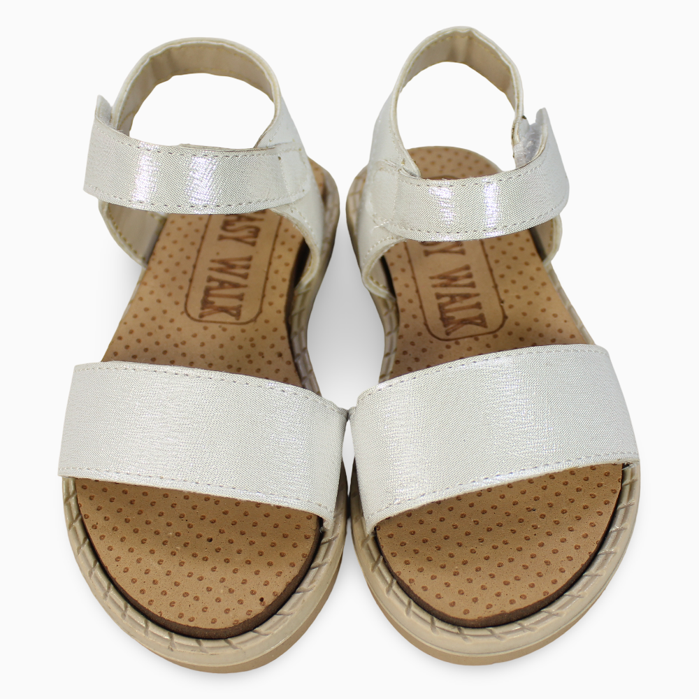 Baby Girls Leather Sandals - Shiny