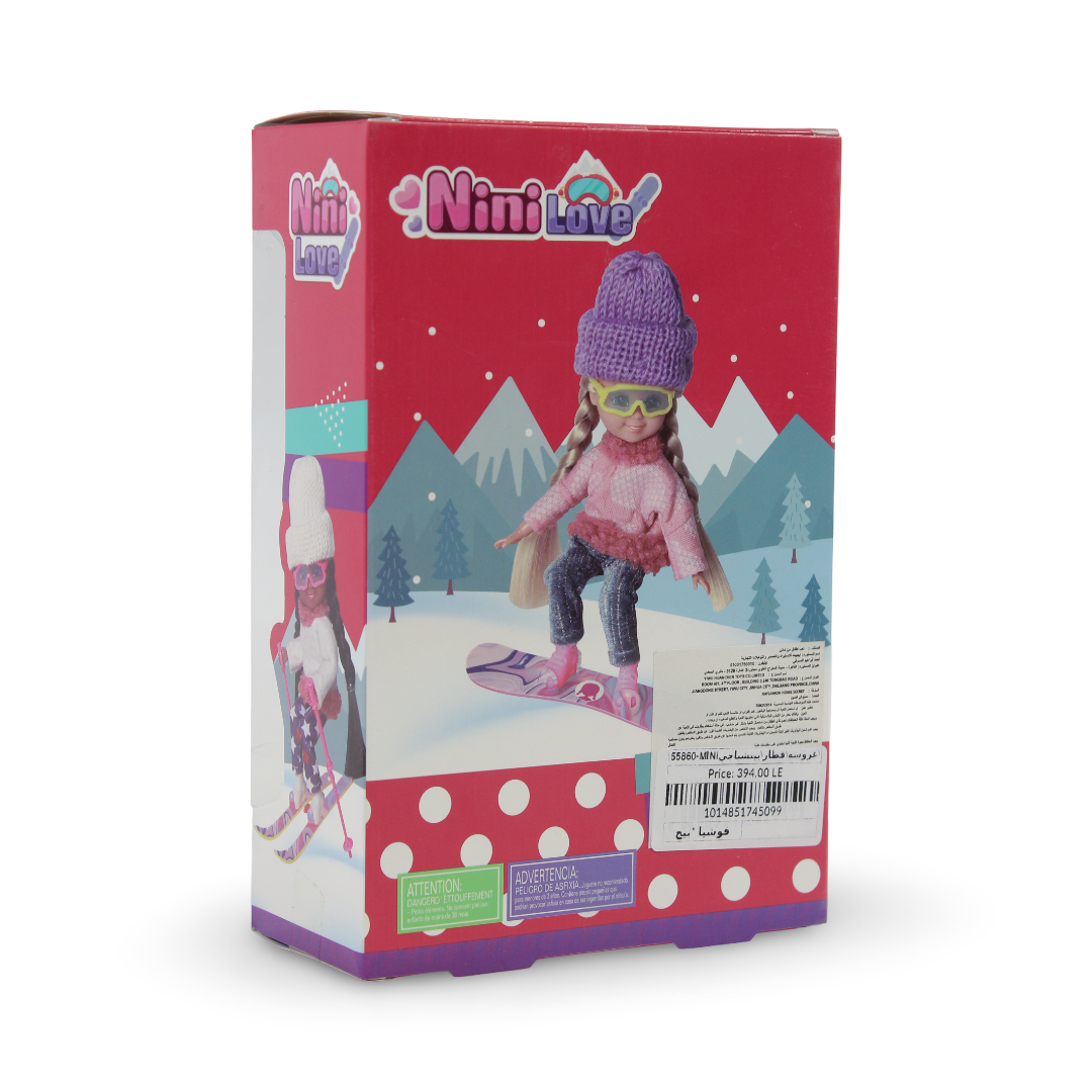 Nini Love Winter Ski Doll – Fuchsia Hat