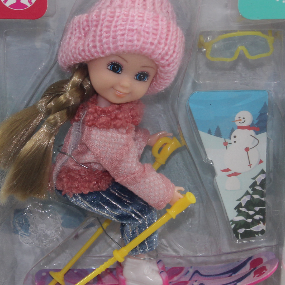 Nini Love Winter Ski Doll – Pink Hat