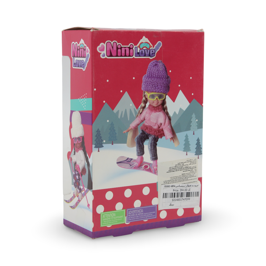 Nini Love Winter Ski Doll – Pink Hat