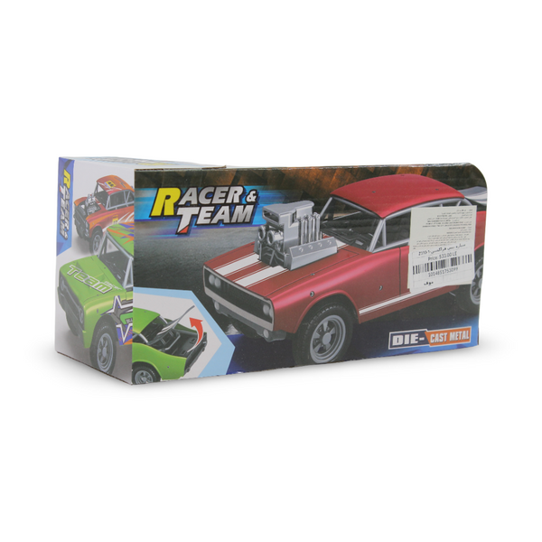 Racer & Team Die-Cast Metal Muscle Car Toy – Blue