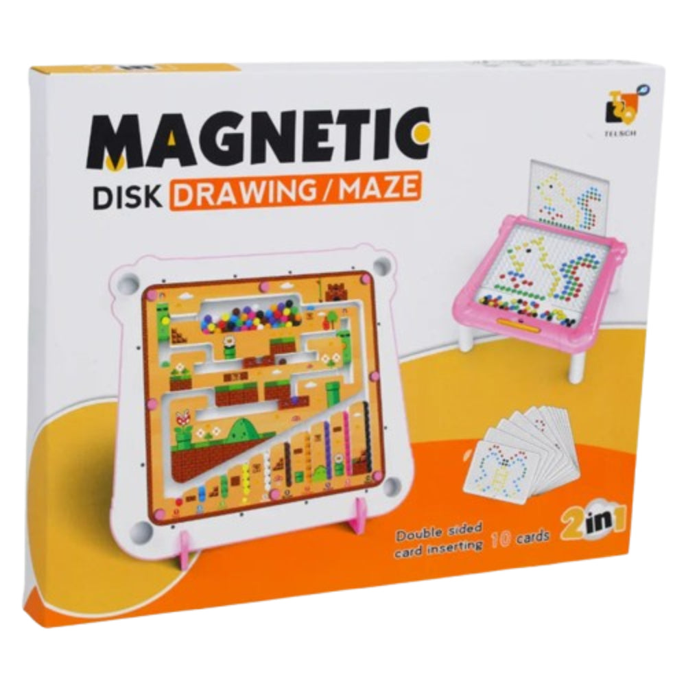 2-in-1 Magnetic Color & Number Maze – Montessori Learning Toy