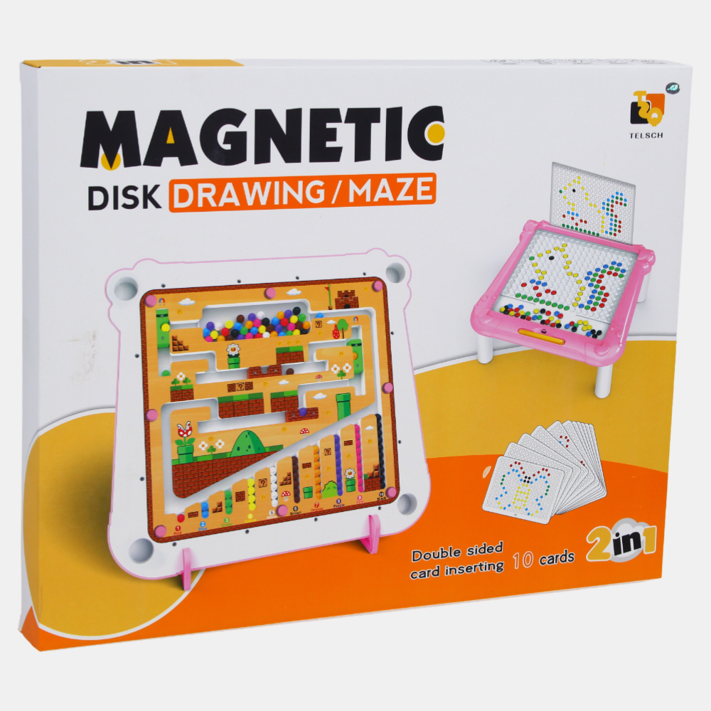 2-in-1 Magnetic Color & Number Maze – Educational Montessori Toy