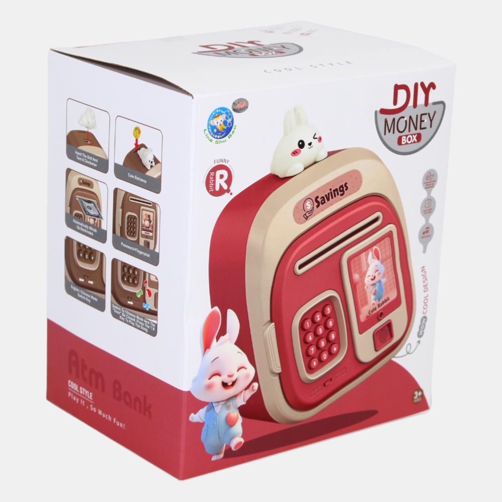 Kids Smart Electric Money Safe – Interactive Password Bank with Auto Bill Slot