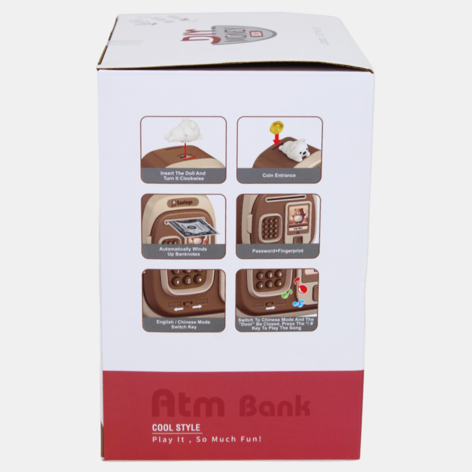 Kids Smart Electric Money Safe – Interactive Password Bank with Auto Bill Slot