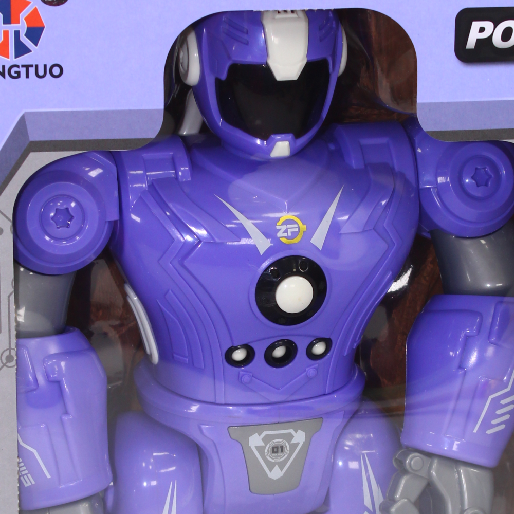 Police Robot Action Figure - Purple